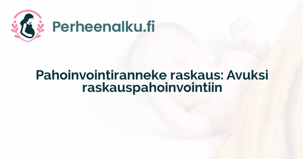 Pahoinvointiranneke raskaus: Avuksi raskauspahoinvointiin