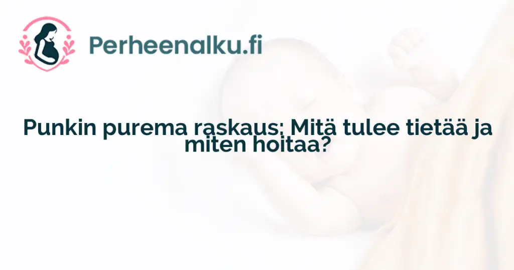 Punkin purema raskaus: Mitä tulee tietää ja miten hoitaa?