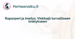 Raparperi ja imetys: Vinkkejä turvalliseen imetykseen