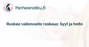 Ruskea valkovuoto raskaus: Syyt ja hoito