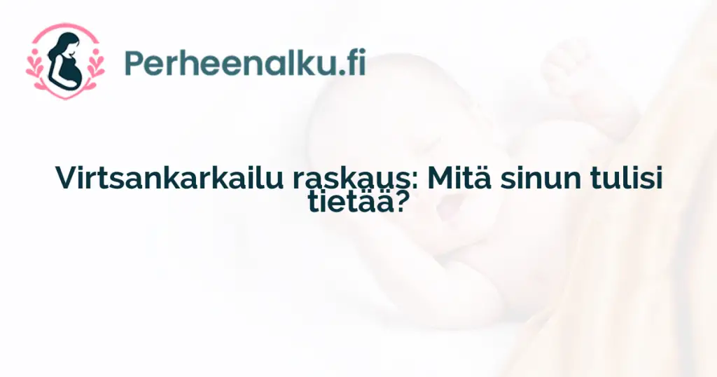 Virtsankarkailu raskaus: Mitä sinun tulisi tietää?